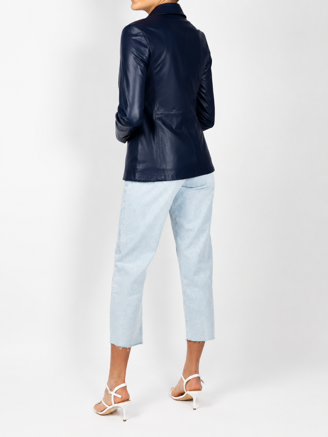 Tailored lambskin Leather Blazer