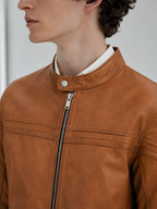 Camden lambskin Leather Jacket