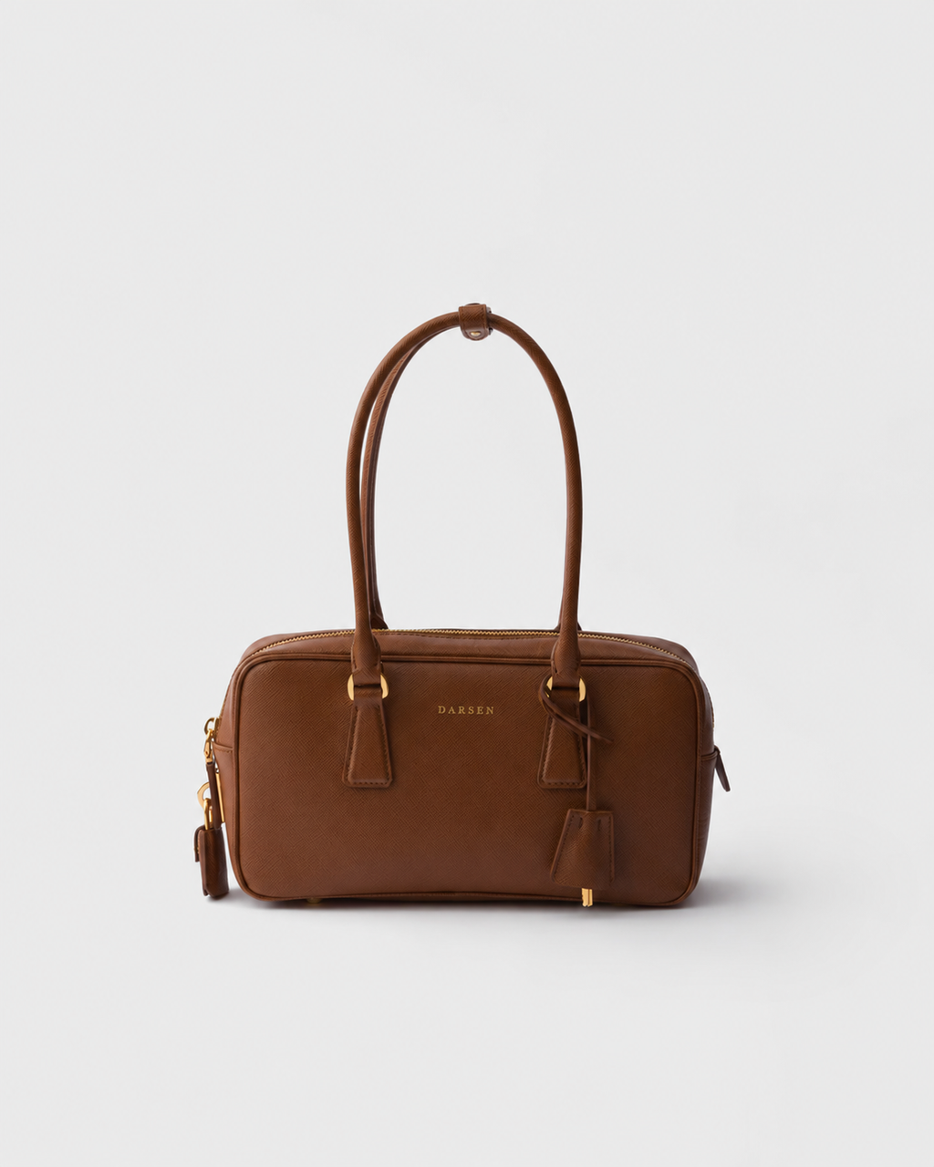 Saffiano leather top-handle bag