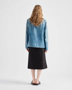 Aviator Blue Leather jacket