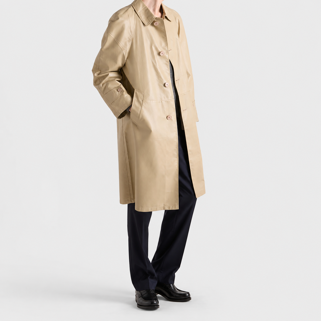 Nappa Leather Coat