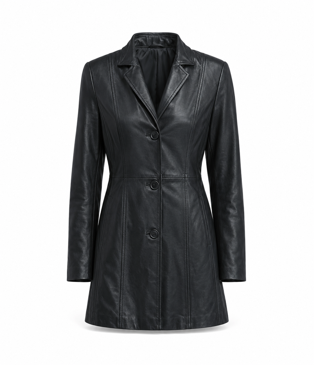 Classic Sheepskin Leather Blazer