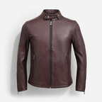 Lambskin Leather Racer Jacket