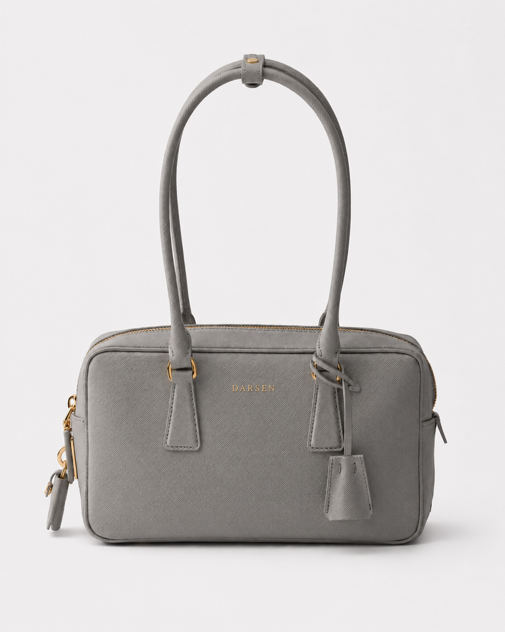 Saffiano leather top-handle bag
