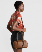 Saffiano leather top-handle bag