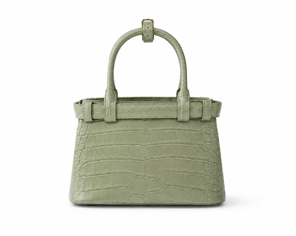 Darsen Buckle croc-embossed handbag