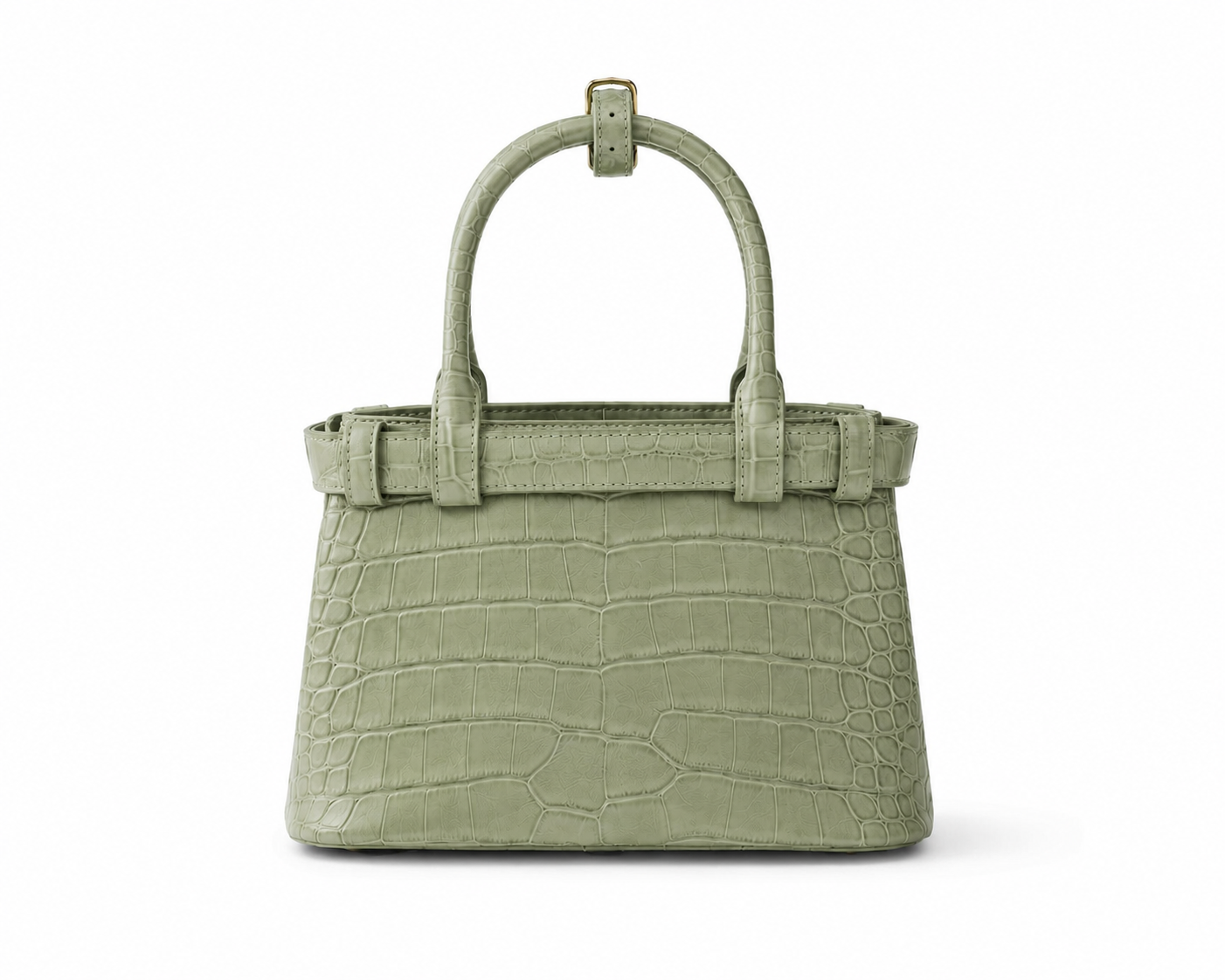 Darsen Buckle croc-embossed handbag