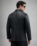 Refined Leather Coat