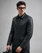 Refined Leather Coat