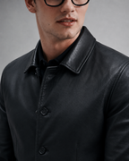 Refined Leather Coat