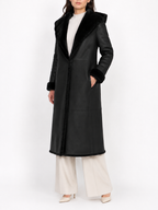 Long Shearling lambskin Leather Coat
