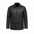 Refined Leather Coat