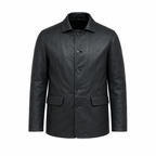 Refined Leather Coat