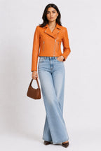 Ember Cropped Nappa Leather Jacket