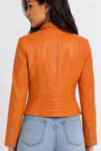 Ember Cropped Nappa Leather Jacket