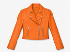 Ember Cropped Nappa Leather Jacket