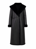 Long Shearling lambskin Leather Coat