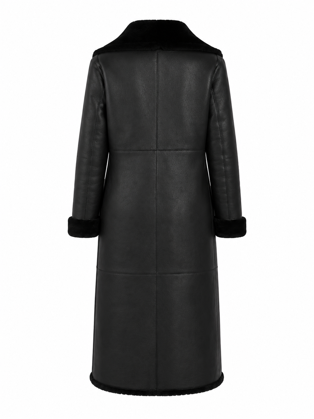 Long Shearling lambskin Leather Coat
