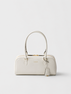 Medium leather top-handle bag