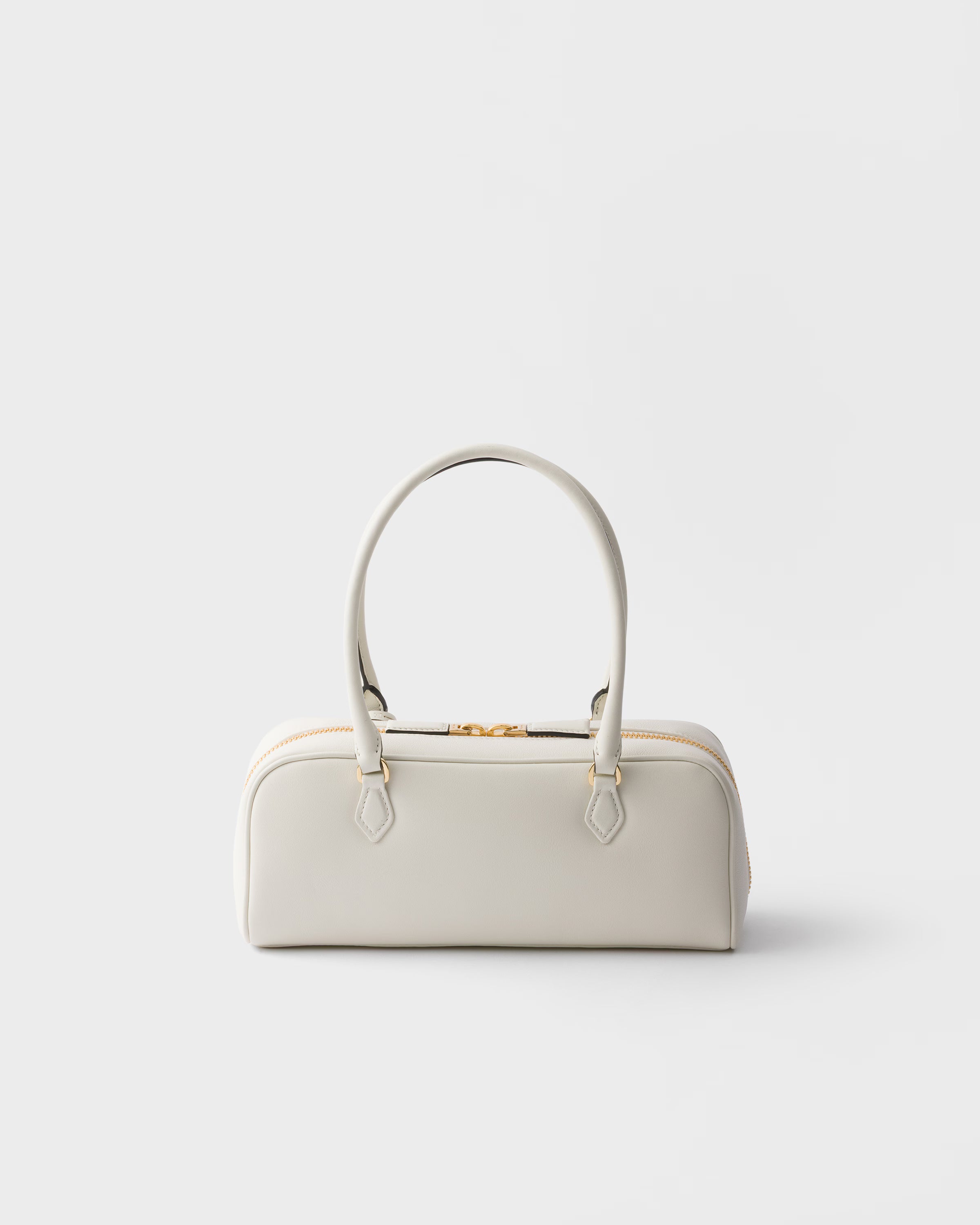 Medium leather top-handle bag