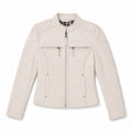 Ivory Leather Jacket
